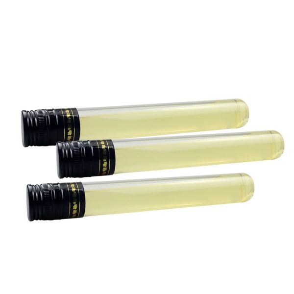 Empty cylindrical borosilicate glass test tube, bottle