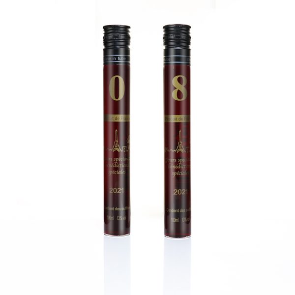 Empty cylindrical borosilicate glass test tube, 50ml, 60ml, 100ml wine bottle, glass for tequila, whiskey and other strong alcoholic drinks